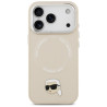 Karl Lagerfeld Karl Pin MagSafe Case for iPhone 17 Pro Max / beige