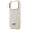 Karl Lagerfeld Karl Pin MagSafe Case for iPhone 17 Pro Max / beige