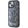 Karl Lagerfeld Liquide Glitter Monogram Gradient Case for iPhone 15 / black