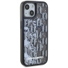 Karl Lagerfeld Liquide Glitter Monogram Gradient Case for iPhone 15 / black