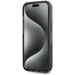 Karl Lagerfeld Liquide Glitter Monogram Gradient Case for iPhone 15 / black