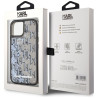Karl Lagerfeld Liquide Glitter Monogram Gradient Case for iPhone 15 / black