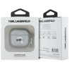 Karl Lagerfeld Monogram Karl Head Case for AirPods 4 / Silver