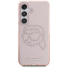 Karl Lagerfeld Rhinestones K. Head Logo Case for Samsung Galaxy S25 / pink
