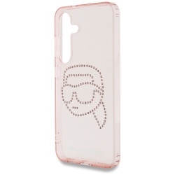Karl Lagerfeld Rhinestones K. Head Logo Case for Samsung Galaxy S25 / pink