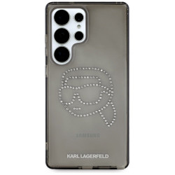Karl Lagerfeld Rhinestones Karl Head Logo Case for Samsung Galaxy S25 Ultra / black