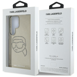Karl Lagerfeld Rhinestones Karl Head Logo Case for Samsung Galaxy S25 Ultra / black