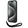 Karl Lagerfeld Saffiano Athleisure Stripes Cord Case for iPhone 15 / red