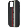 Karl Lagerfeld Saffiano Athleisure Stripes Cord Case for iPhone 15 / red