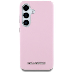 Karl Lagerfeld Saffiano Full Wrapped Elongated Metal Logo MagSafe Case for Samsung Galaxy S25+
