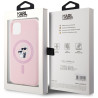 Karl Lagerfeld Silicone Karl&Choupette MagSafe Case for iPhone 11 / pink