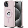 Karl Lagerfeld Silicone Karl&Choupette MagSafe Case for iPhone 15 Plus / pink