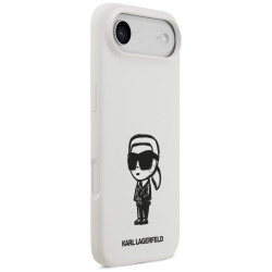Case Karl Lagerfeld Silicone Karl Sketch & Logo MagSafe for iPhone Air / white