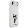 Case Karl Lagerfeld Silicone Karl Sketch & Logo MagSafe for iPhone Air / white