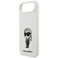 Case Karl Lagerfeld Silicone Karl Sketch & Logo MagSafe for iPhone Air / white