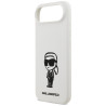 Case Karl Lagerfeld Silicone Karl Sketch & Logo MagSafe for iPhone Air / white