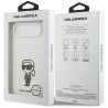Case Karl Lagerfeld Silicone Karl Sketch & Logo MagSafe for iPhone Air / white