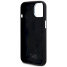 Karl Lagerfeld Silicone Metal Script Logo Case for iPhone 15 / black