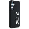 Case Karl Lagerfeld Silicone Metal Signature Logo for Samsung Galaxy S25 / black