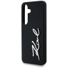 Case Karl Lagerfeld Silicone Metal Signature Logo for Samsung Galaxy S25 / black