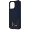 Karl Lagerfeld Silicone Shadow Metal Initial MagSafe Case for iPhone 15 Pro Max / black