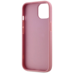 Case Karl Lagerfeld Wrinkled Metal Signature for iPhone 15 / pink