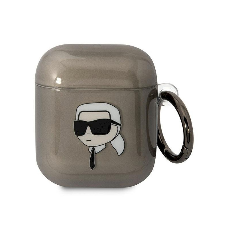Karl Lagerfeld KLA2HNIKTCK AirPods 1/2 cover Karl`s Head / black