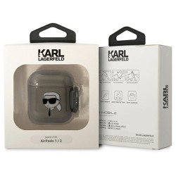Karl Lagerfeld KLA2HNIKTCK AirPods 1/2 cover Karl`s Head / black