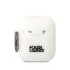 Karl Lagerfeld KLA2RUNIKH AirPods 1/2 cover Silicone Karl Head 3D / white