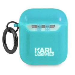 Karl Lagerfeld KLA2UCHFL AirPods cover Choupette / blue