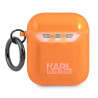 Karl Lagerfeld KLA2UCHFO AirPods cover orange Choupette