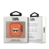 Karl Lagerfeld KLA2UCHFO AirPods cover orange Choupette