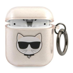 Karl Lagerfeld KLA2UCHGD AirPods Cover Glitter Choupette / gold