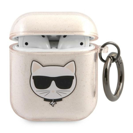 Karl Lagerfeld KLA2UCHGD AirPods Cover Glitter Choupette / gold