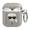 Karl Lagerfeld KLA2UKHGK AirPods cover Glitter Karl`s Head / black