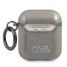 Karl Lagerfeld KLA2UKHGK AirPods cover Glitter Karl`s Head / black