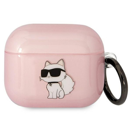 Karl Lagerfeld KLA3HNCHTCP Airpods 3 cover Ikonik Choupette / pink