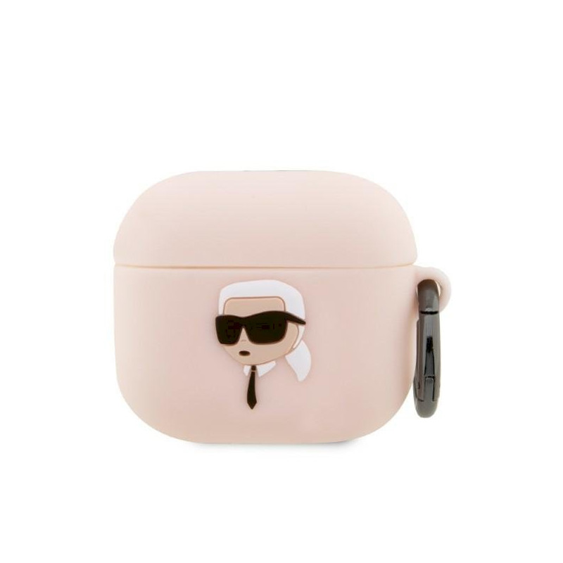 Karl Lagerfeld KLA3RUNIKP AirPods 3 cover Silicone Karl Head 3D / pink