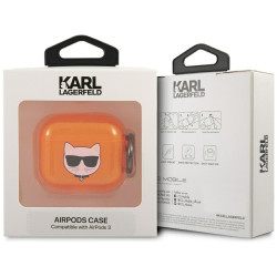 Karl Lagerfeld KLA3UCHFO AirPods 3 cover / orange Choupette