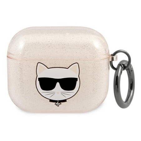 Karl Lagerfeld KLA3UCHGD AirPods 3 cover Glitter Choupette / gold
