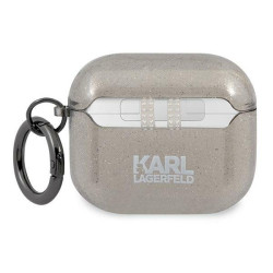 Karl Lagerfeld KLA3UKHGK AirPods 3 cover Glitter Karl`s Head / black