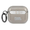 Karl Lagerfeld KLA3UKHGK AirPods 3 cover Glitter Karl`s Head / black