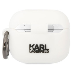 Karl Lagerfeld KLACA3SILKCW AirPods 3 cover Silicone Karl & Choupette / white