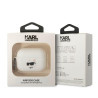 Karl Lagerfeld KLAP2RUNCHH AirPods Pro 2(2022/2023) cover Silicone Choupette Head 3D / white