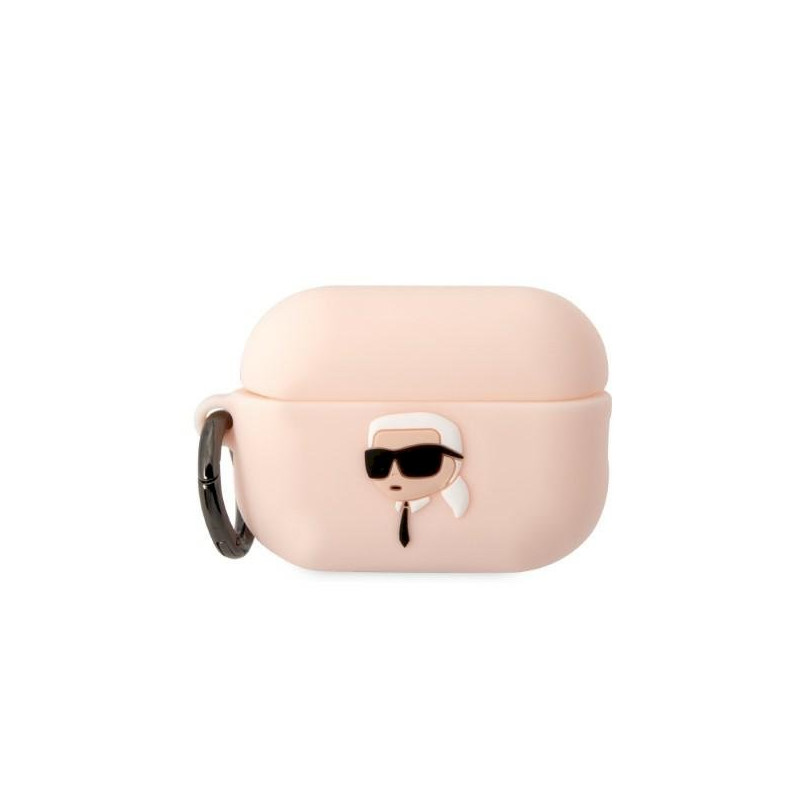 Karl Lagerfeld KLAP2RUNIKP AirPods Pro 2(2022/2023) cover Silicone Karl Head 3D / pink