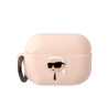 Karl Lagerfeld KLAP2RUNIKP AirPods Pro 2(2022/2023) cover Silicone Karl Head 3D / pink