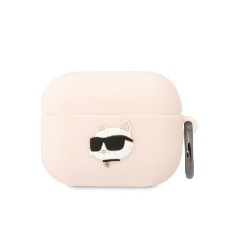 Karl Lagerfeld KLAPRUNCHP AirPods Pro cover Silicone Choupette Head 3D / pink