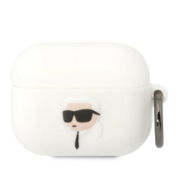 Karl Lagerfeld KLAPRUNIKH AirPods Procover Silicone Karl Head 3D / white