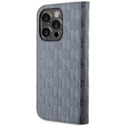 Karl Lagerfeld KLBKP14LSAKLHPG Book Case for iPhone 14 Pro 6.1" / silver