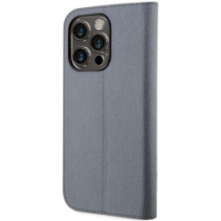 Karl Lagerfeld KLBKP14LSANKCPG bookcase for iPhone 14 Pro 6.1" / silver